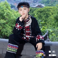 Ethnic Costume Children Men's Miao Ethnic Costume Dong Ethnic Hani Ethnic Travel Photography Costume