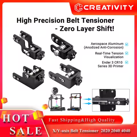 For Ender 3 CR10 Series 3D Printer Belt Tensioner X-axis 2020 2040 4040 Profile Y axis Synchronous B