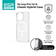 [SVIP] ESR Classic Hybrid Case HaloLock Lightweight Phone Case for iP 16 Pro Transparent