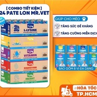 【COMBO 24 SAVING CANS】Mr.Vet Can Pate 400g - Supports Digestion, Smoothes Fur - Mix All 8 Flavors I