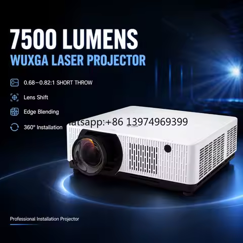 OEM ODM WUXGA Installation Laser Projector 7500 Lumens Affordable Alternative for High End AV and Im