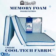 【Free Carry Bag】Dazzler Max 100% Fully Memory Foam Cool Silk Fabric Foldable Mattress