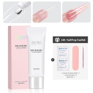 AILLSA Solid Gel Nail Glue 15g/30g UV Lamp Curing Needed Soak Off Long Lasting super strong nail glu