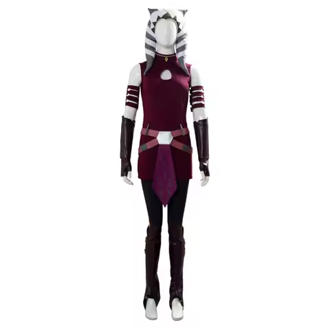 Movie Clone Asoka Cosplay Space Battle Costume Disguise Adult Women Roleplay Fantasia Outfits Hallow