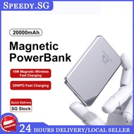 (3C certification)Magnetic Power Bank 22.5W Fast Charging 20000mAh Portable Wireless Power Bank