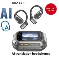 ERAZER XP6 Smart Screen TWS Earbuds Bluetooth 5.4 AI Translation Headphones LED Touch Display Noise 