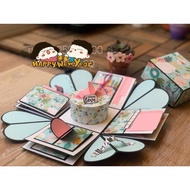 (Free photo printing) LOVEBOX 12x12cm, stickers of 30 commemorative photos, meaningful gifts for hol