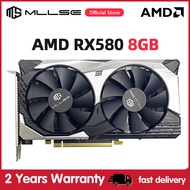 MLLSE AMD RX 580 8GB 2048SP Gaming Graphics Card GDDR5 256Bit PCI Express 3.0 ×16 8Pin Radeon GPU RX