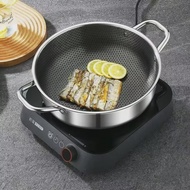 Universal Honeycomb Design สแตนเลส Non-Stick หม้อซุปสําหรับครัวเรือน Hotpot ใช้งานร่วมกับเตาแม่เหล็ก