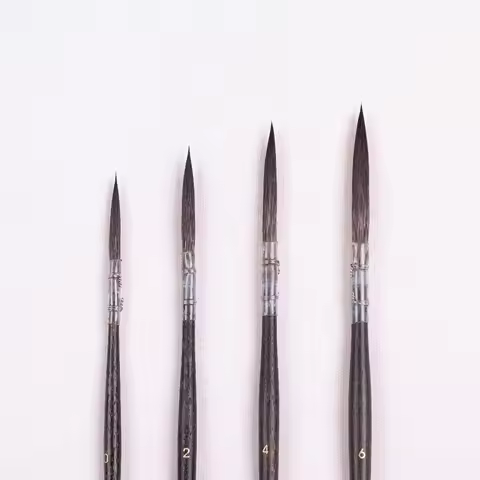 Artsecret Natual Wood Rod 1PC 688LR High Quality Squirrel Hair Watercolor Qquarelle Gouache Art Supp