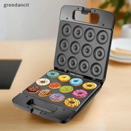 [greedancit] Donut Maker Machine Mini Donut Maker Double Sided Heating Breakfast Machine Cake Waffle