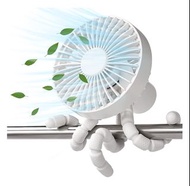 1800mAh USB 充電迷你嬰兒推車風扇靈活可扭曲三腳架便攜風扇 2ndckp gymckp 1800mAh USB Rechargeable Mini Baby Stroller Fan Fle