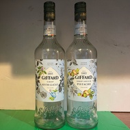 GIFFARD SYRUP EMPTY GLASS BOTTLE - 1L