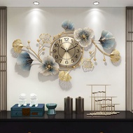 [Ready Stock] Iron Wall Clock Deco Wall Art Frame Jam Bunga Hiasan Dinding