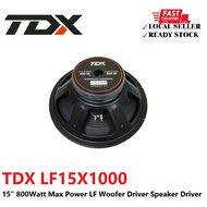 TDX LF15X1000 Speaker 15" 800Watt Max Power LF Woofer Driver Speaker Driver