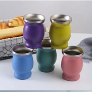 6EAH Stainless Steel Made Cup Gourd-Shaped Tea Cup Water Cup Belly Cup Insulation Cup Double-Layer G