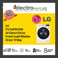 LG FV1409H3W AI Direct Drive  Front Load Washer  Dryer 9/6kg