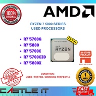 AMD Ryzen 7 AM4 Used CPU 5700G 5700 5700X 5800X 5700X3D 5800X3D 5800 Tested Working Processor