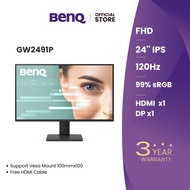 [New] BenQ GW2491P | 24" 1080p FHD | 120Hz | Eye-Care I Ergonomic & Slim Bezel Design