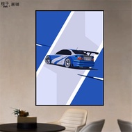 โปสเตอร์ติดห้องในบ้านของแต่งบ้าน Bmw M3 Gtr ภาพวาดศิลปะสไตล์นอร์ดิกโครงรถเท่ๆสำหรับแข่งแบบคลาสสิกสมั