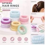 ZHOMKI89 Phone Line Hair Ring, Gradient Color Portable Elastic Hair Rope, Gifts Lightweight Women Ha