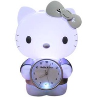 正版授權 三麗鷗 HELLO KITTY 凱蒂貓 智慧語音AI夜燈造型鬧鐘 座鐘 時鐘 鬧鐘 指針鬧鐘