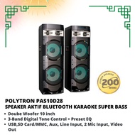 speaker aktif polytron pas 10d28 speaker bluetooth karaoke