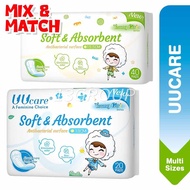 UUcare Young Girl Panty Liner 15.5cm 18cm / Ultra Slim Soft Breathable Unscented Longer Wider, Assor