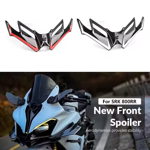 New Motorcycle Front Spoiler Fairing Winglet Aerodynamic Wing Cover Trim For QJMotor SRK 800RR QJ Mo