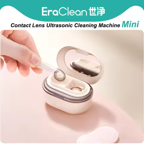 Eraclean Mini Contact Lens Ultrasonic Cleaning Machine 110KHz Remove Tear Protein with Magnetic Char