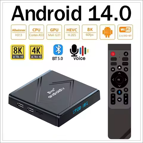 Smart TV Box Android 4K 8K HD 4G 5G Dual WIFI 3D BT5.0 Video TV98 ATV Pro Plus Media Player Allwinne