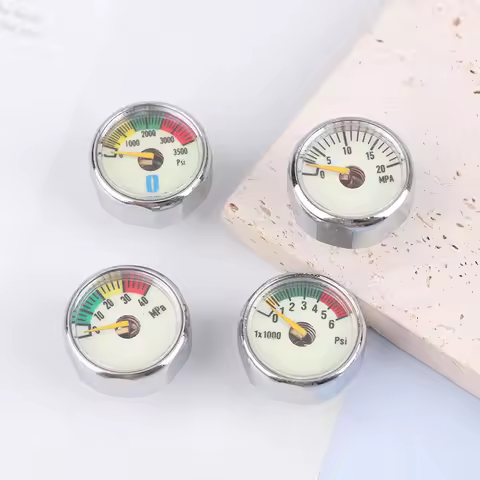 Air Mini Micro Pressure Gauge Manometer | Thread M10 M8 | 5MPA 10MPA 20MPA 30MPA 35MPA 40MPA 300BAR 