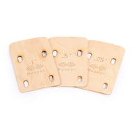 [Ship in 24h] Muspor 3pcs Guitar Neck Shims Portable Bass Plate Tool Solid Maple Wood Shim Protectio
