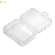 Con Portable Battery Holder for 1-2pcs 18650 Batteries Plastic Storage Case