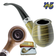 [LINTINGAN BAKO] PIPA ROKOK CANGKLONG TEMBAKAU RESIN KAYU BESAR DENGAN FILTER PIPA ROKO UKIRAN UNIK 