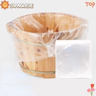 SUNRISE 90PCS Disposable Foot Tub Liners, Plastic Foot  SPA Bath Basin Bags,  Thicken 55*65cm Foot C