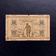 Uang Kuno 2.5 Gulden Muntbiljet Nederlandsch Indie 1940 - AS 017961