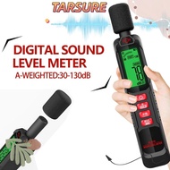 TARSURR Noise Meter, 125Hz-8KHz Windproof Sound Level Meter, Professional 30-130dB Digital Display A