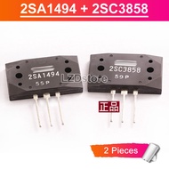 2Pcs Original (A1494 + C3858) 2SA1494 2SC3858 17A/200V/200W เครื่องขยายเสียงทรานซิสเตอร์ยี่ห้อใหม่