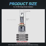 MAXGTRS หลอดไฟ Canbus สำหรับรถยนต์/มอเตอร์12V 90W 90W H8 H11 H4 2x HB4 HB3ขนาดเล็กไฟหน้ารถมอเตอร์ไซค