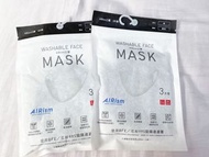 超低價-日本UNIQLO涼感AIRism口罩-黑色3片組，原價390