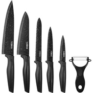 TOWER Essentials Kitchen Knife Set Of 6 - Black