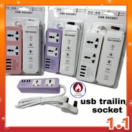 PN333 4 USB PORTS FAST CHARGER ADAPTER (5v2.4A, USB X 2, 5v1A, USB X 2,) 3 PIN