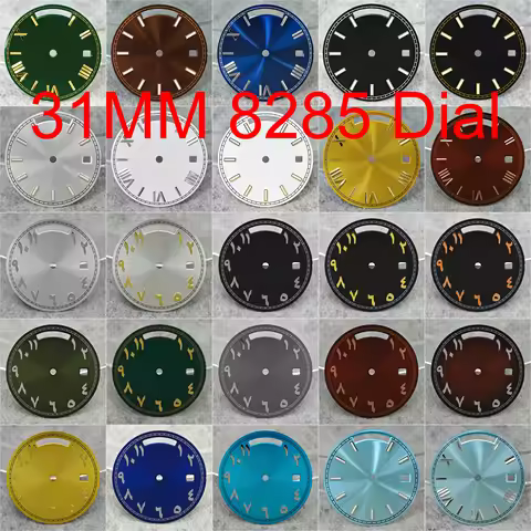 31mm Miyota 8285 Dial with Arabic/Roman Numerals Exquisite Dial Compatible with Miyota 8285 Automati