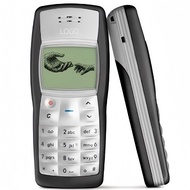 Noki a 1100 GSM 2G mobile phone Black and white straight button mobile phone