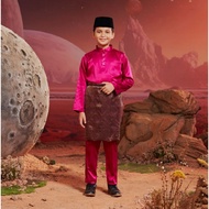 [ KIDS ] Baju Melayu Bulan Bintang 2024 FUCHSIA PINK