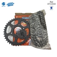 CHAIN KIT FULL SET (ORING) NS200/RS200 PULSAR BAJAJ| DIAMOND BRAND