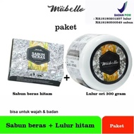 Lulur beddaotong Mabello + Sabun Beras hitam Mabello