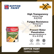Nippon Paint 1L 5L Timber Finish Cat Kayu Wood Paint Door Paint Gloss Paint Syelek Cat Kilat Shellac 木漆