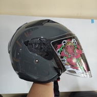 ZEUS ZS627 SOLID GREY11C ZS 627 SINGLE VISOR